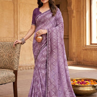 Chic Printed Saree with Blouse Piece for Sophisticated Ethnic Style | RDD-ANKITA