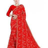 Beautiful Printed Saree with Blouse Piece for Cultural Celebrations | TD-SAVAN