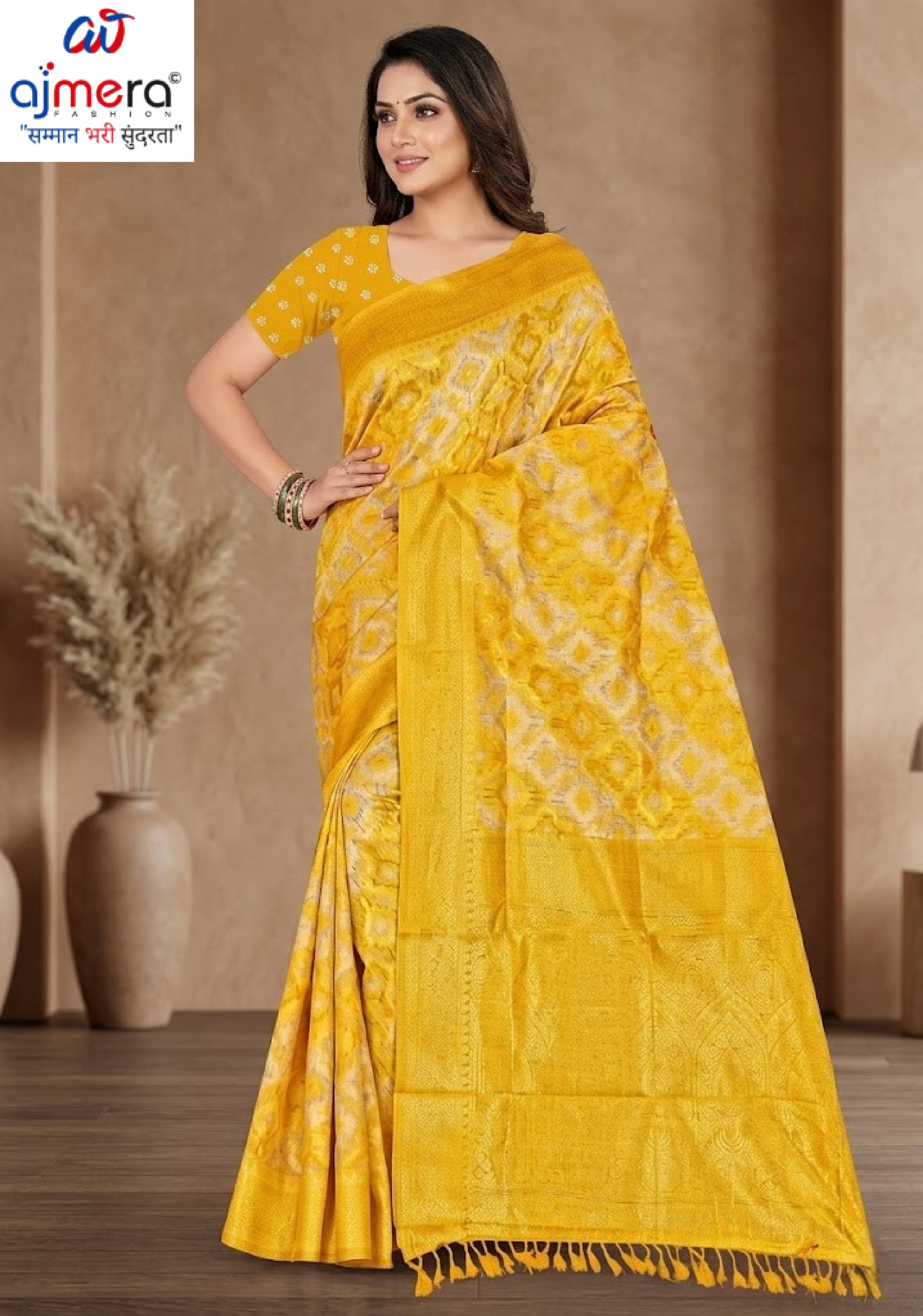 Stylish Jacquard Silk Saree with Blouse Piece for Festive Collection | TUL-CHANDRAMUKHI COTTON VOL-01
