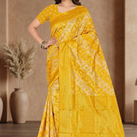 Stylish Jacquard Silk Saree with Blouse Piece for Festive Collection | TUL-CHANDRAMUKHI COTTON VOL-01