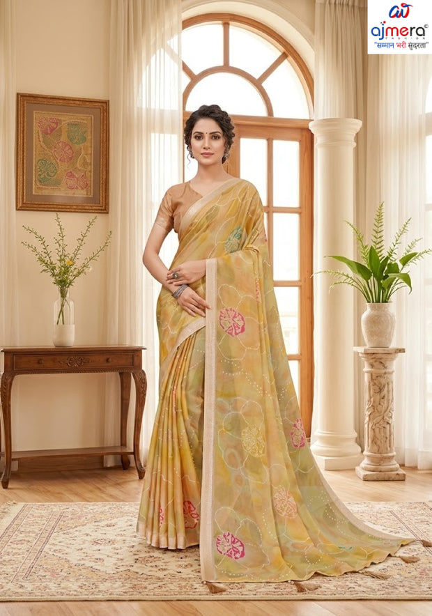 Fashionable Printed Saree with Blouse Piece for Festive Collection  | RDD-GANVITHA VOL-2