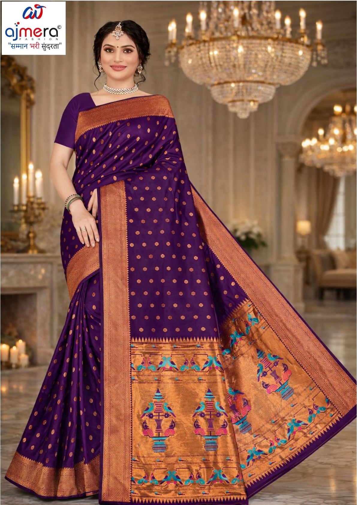 Elegant Jacquard Silk Saree with Designer Blouse Piece for Festive Elegance | DBU-KALANJALI SILK VOL-03