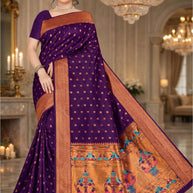 Elegant Jacquard Silk Saree with Designer Blouse Piece for Festive Elegance | DBU-KALANJALI SILK VOL-03
