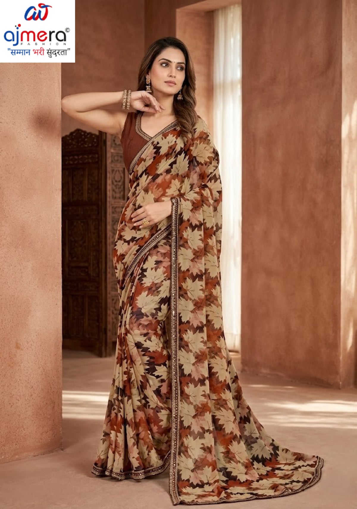 Contemporary Printed Saree with Blouse Piece for Premium Wear  | RDD-MANVI