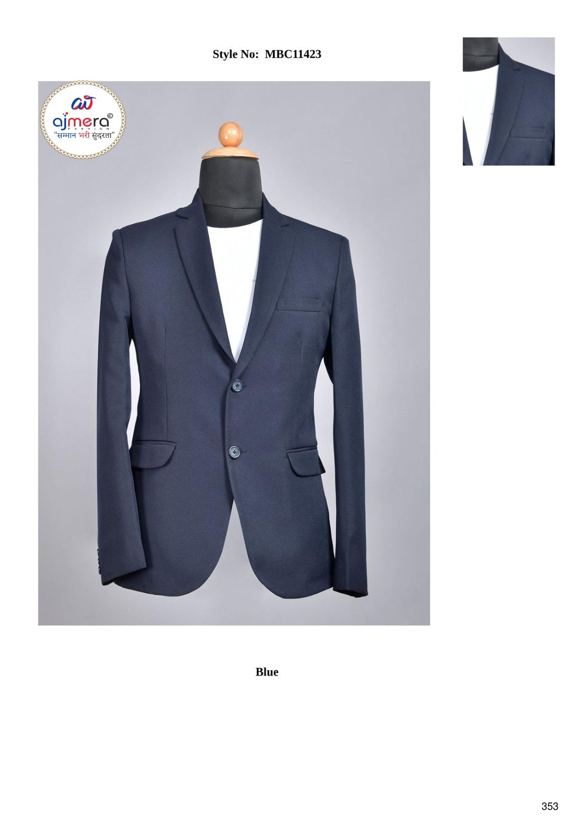 Premium Men’s Formal Blazer for Business & Party Wear | SNA-MBC11423