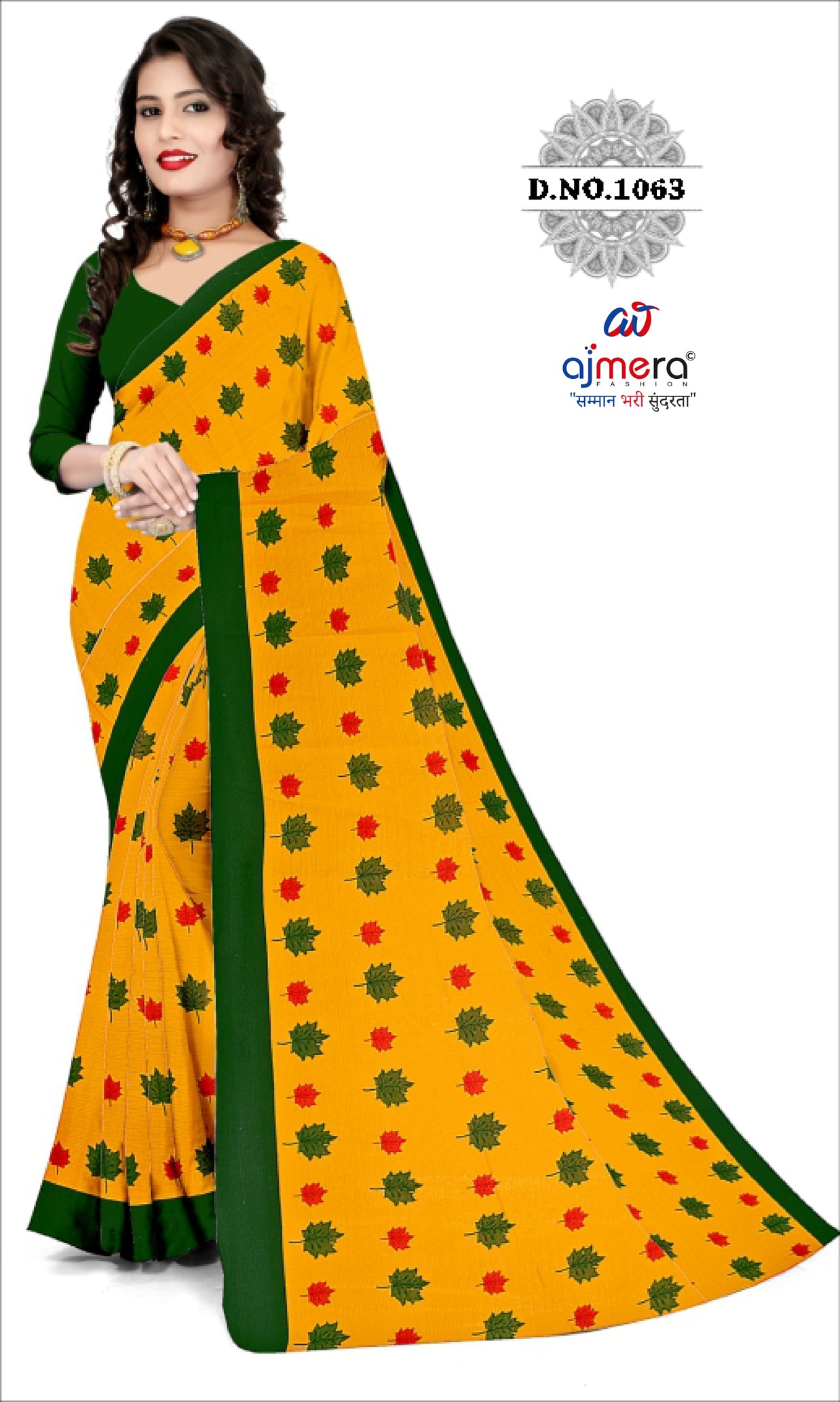 Exclusive Printed Saree with Blouse Piece for Elegant Ethnic Look | CAS-SHUBH LAGAN