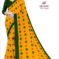 Exclusive Printed Saree with Blouse Piece for Elegant Ethnic Look | CAS-SHUBH LAGAN