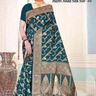 Exclusive Jacquard Silk Saree with Blouse Piece for Premium Cultural Wear | TUL-HANSJODA SILK VOL-46