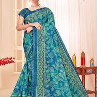 Trendy Printed Saree with Blouse Piece for Women’s Ethnic Wardrobe  | SNR-DHRUVIKA