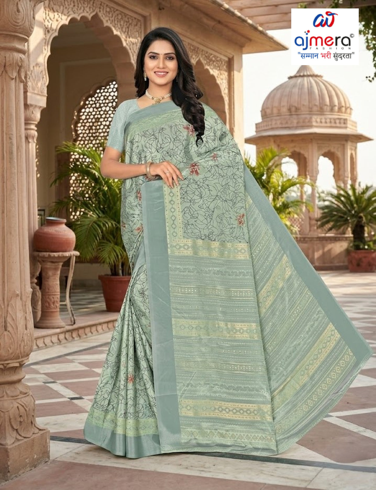 Premium Printed Saree without Blouse for Ethnic Elegance  | GLC-SWEETY