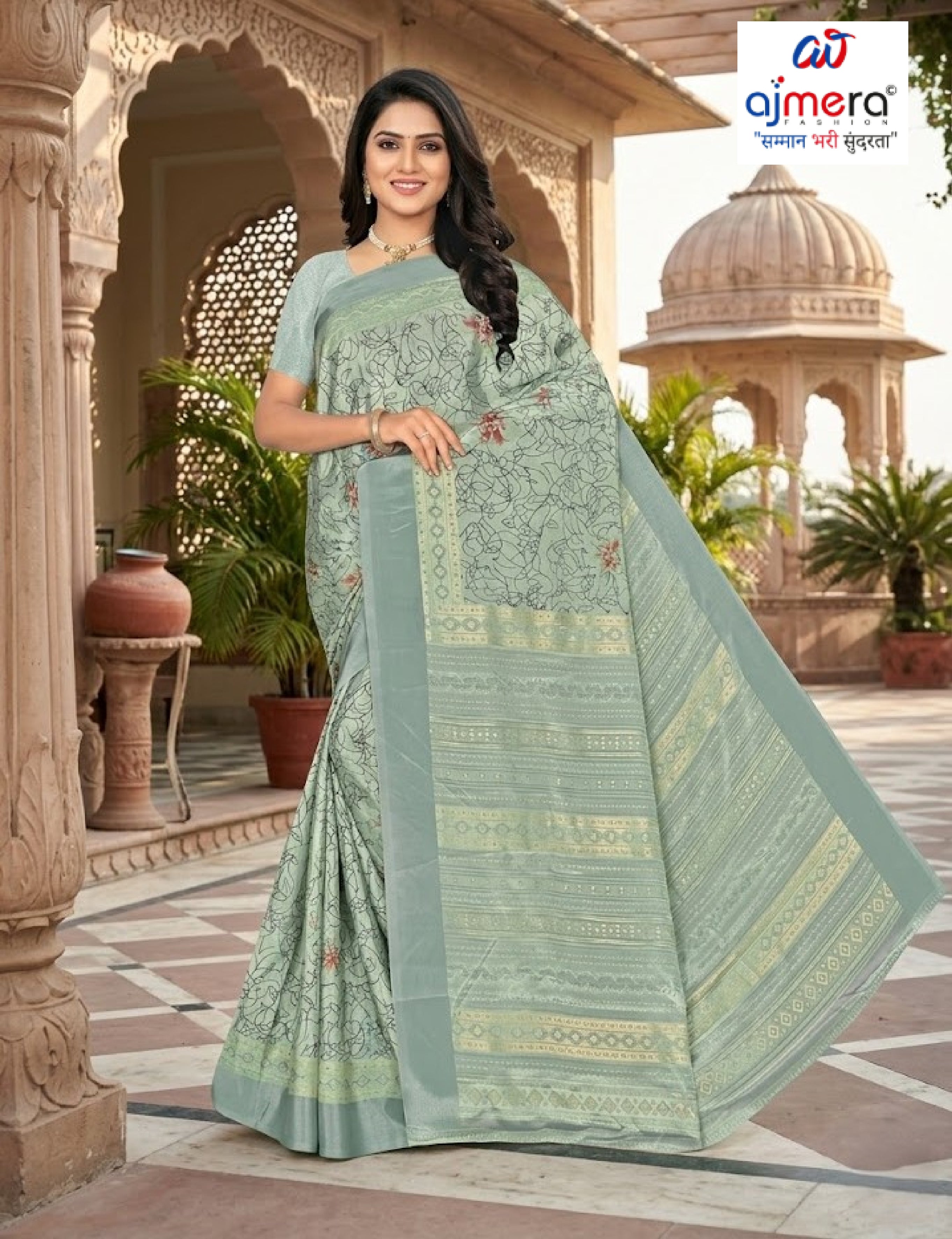 Premium Printed Saree without Blouse for Ethnic Elegance  | GLC-SWEETY