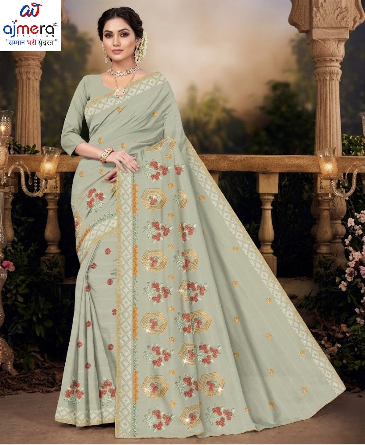 Fancy Cotton Saree with Without Blouse for Premium Ethnic and Traditional Wear | PJA-CHAM CHAM