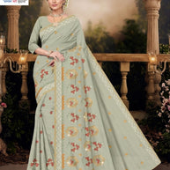 Fancy Cotton Saree with Without Blouse for Premium Ethnic and Traditional Wear | PJA-CHAM CHAM
