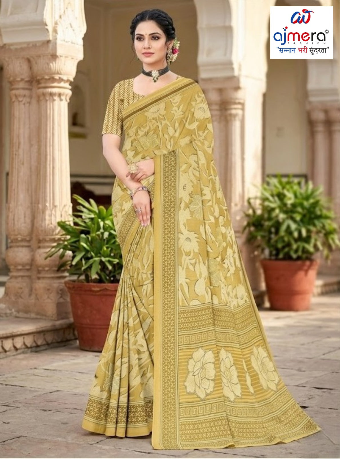 Graceful Printed Saree with Blouse Piece for Modern Ethnic Fashion | GLC-GOPALA