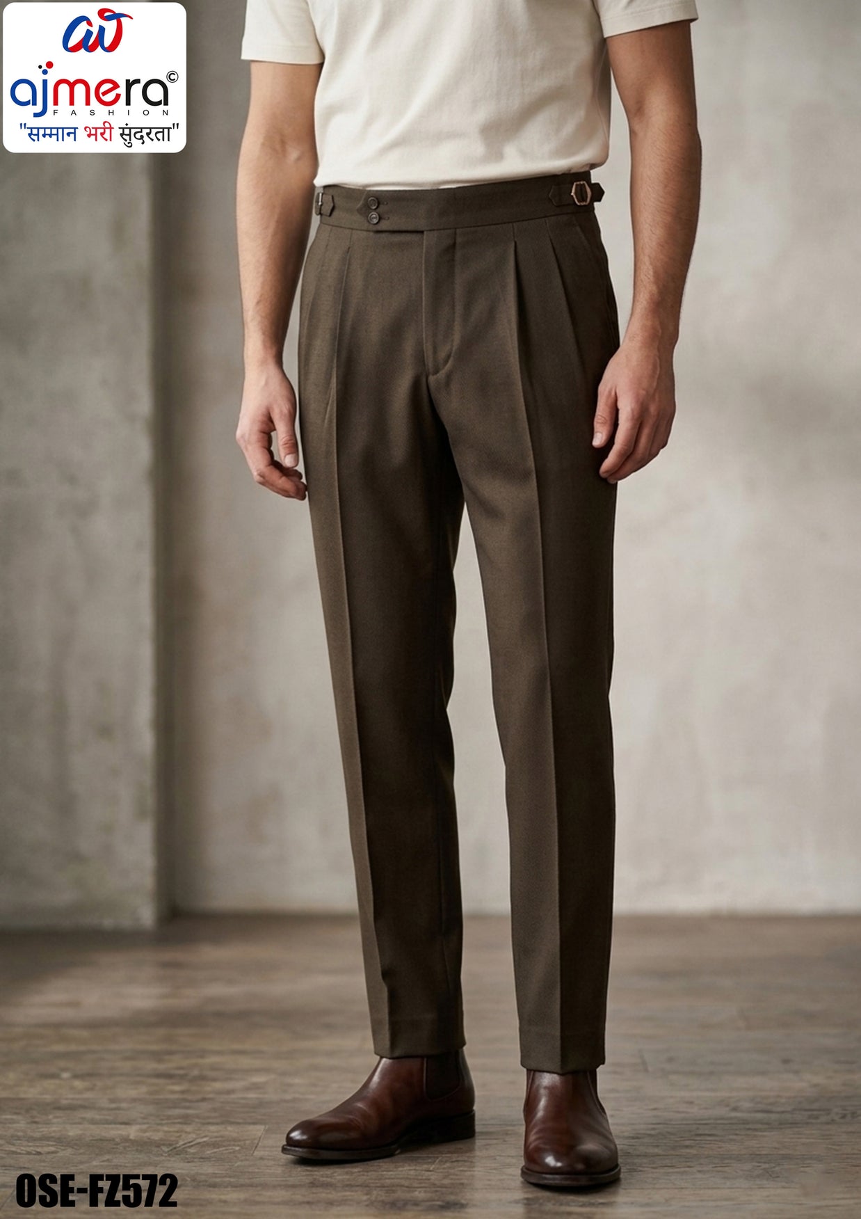 Premium Men's Formal Pant for Office & Business Wear | OSE-FZ572