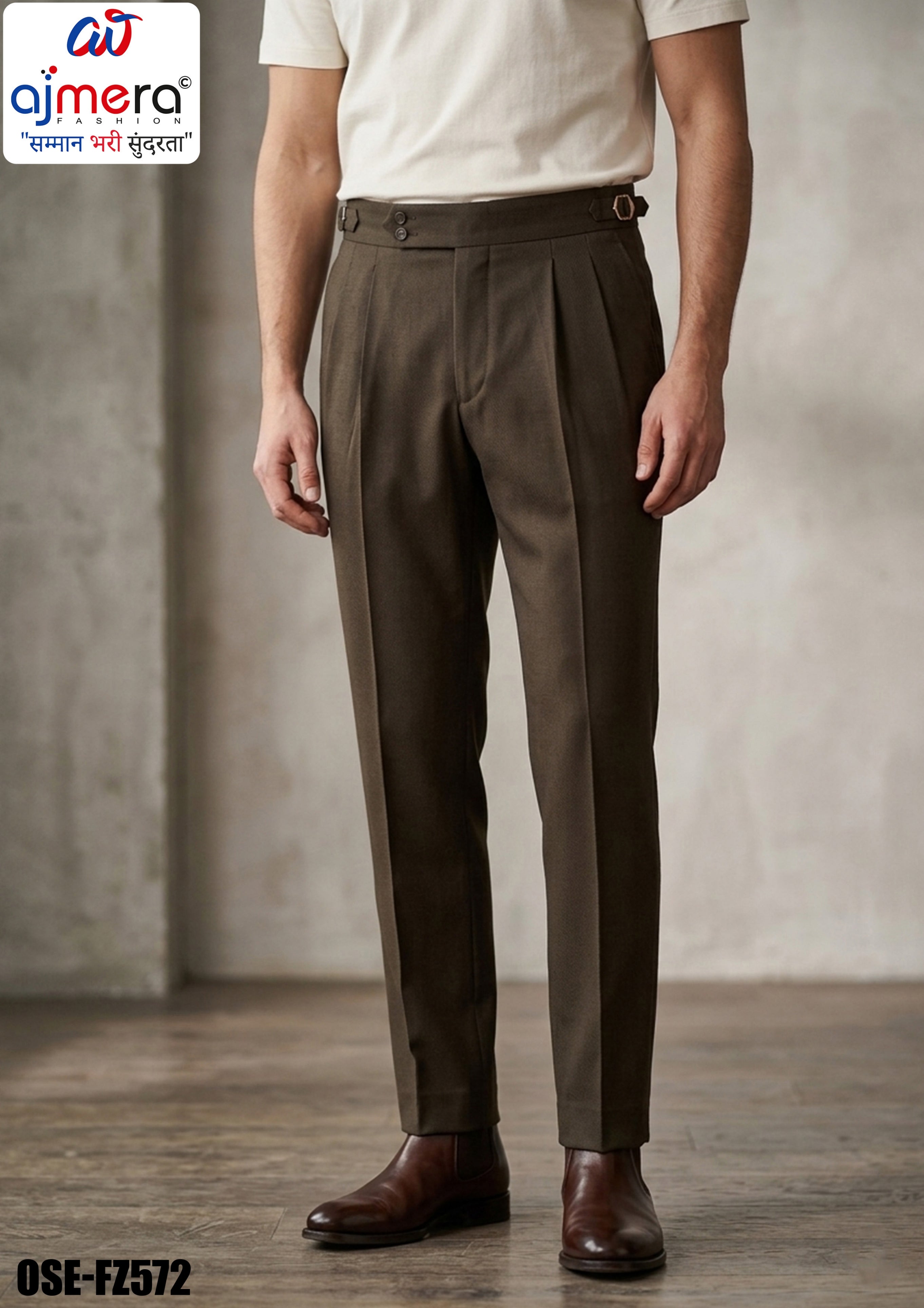 Premium Men's Formal Pant for Office & Business Wear | OSE-FZ572