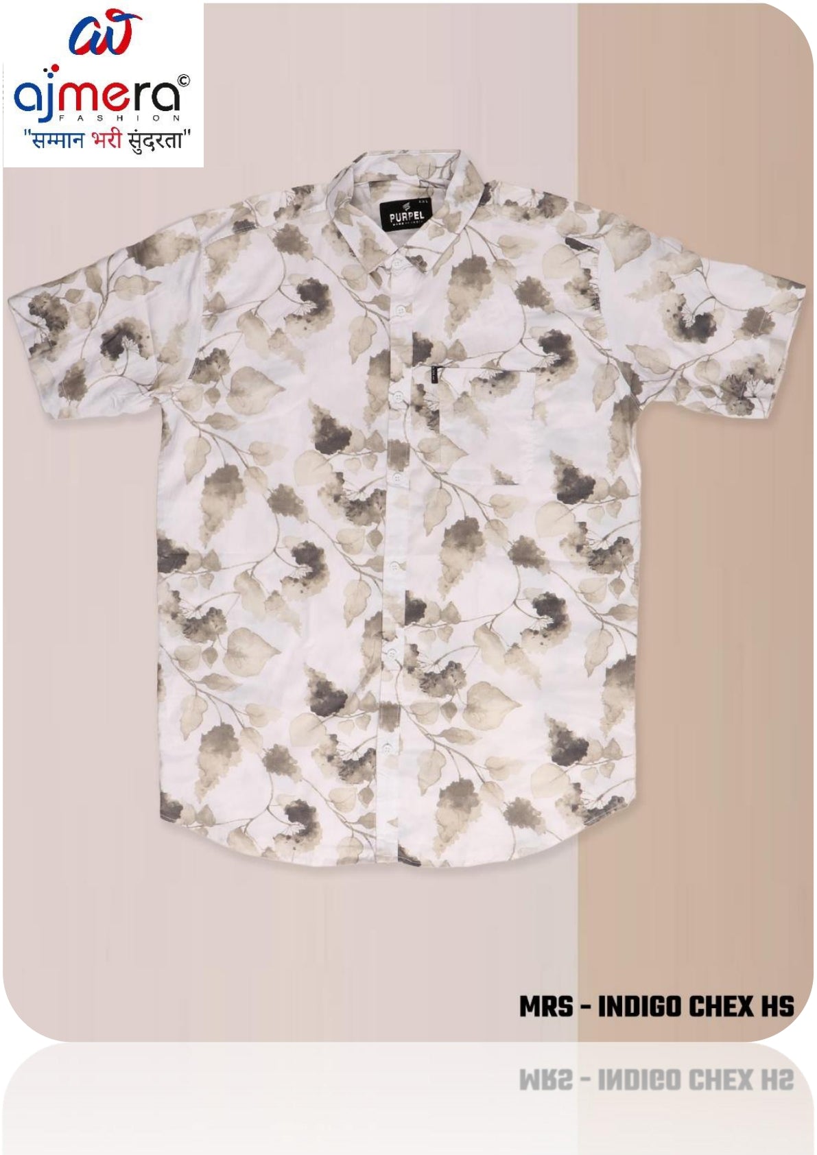 Mens Shirt Bulk Supplier India | MRS-INDIGO CHEX HS
