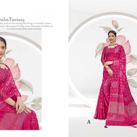 Beautiful Printed Saree with Blouse Piece for Cultural Celebrations | RDD-RINKAL