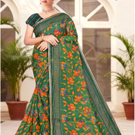 Elegant Printed Saree with Designer Blouse Piece for Festive Wear  | SNR-PREMA