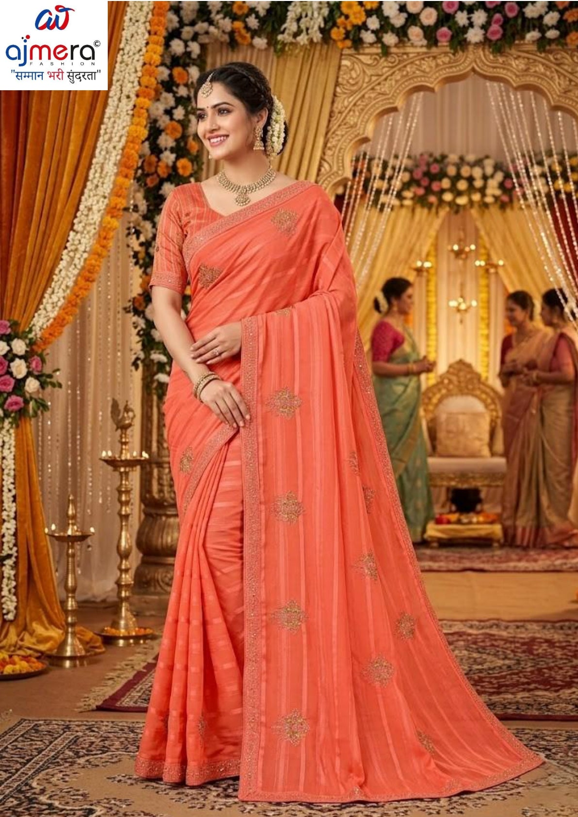Trendy Dyed Matching Saree with Blouse Piece for Premium Ethnic and Traditional Wear | VKM-CURVV
