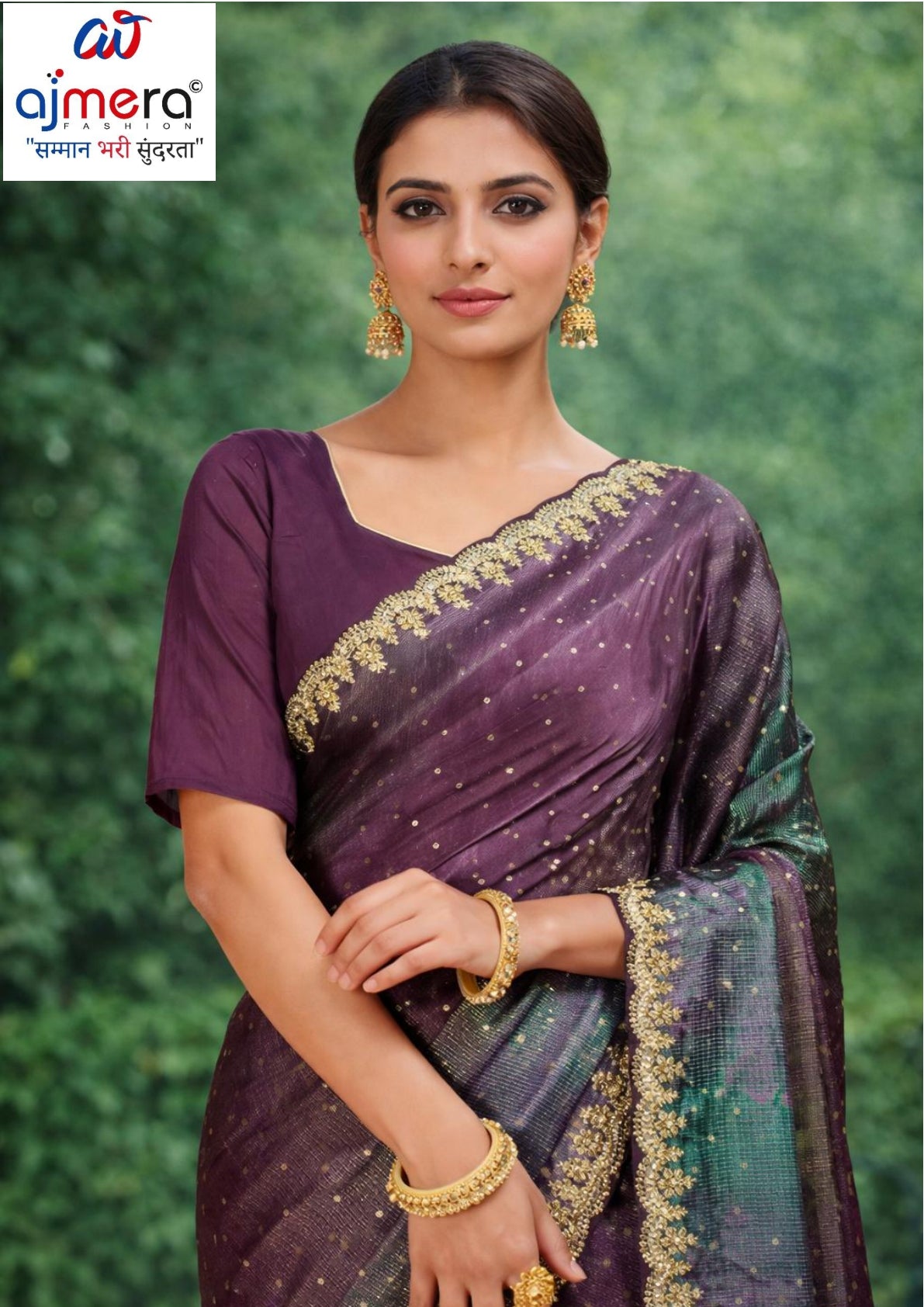 Contemporary Printed Saree with Blouse Piece for Premium Wear | RDD-MELLISA