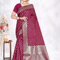 Luxury Jacquard Silk Saree with Blouse Piece for Wedding & Party Wear | TUL-HANSJODA SILK VOL-37