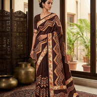 Fashionable Printed Saree with Blouse Piece for Festive Collection | SSR-KHUSH RAHO