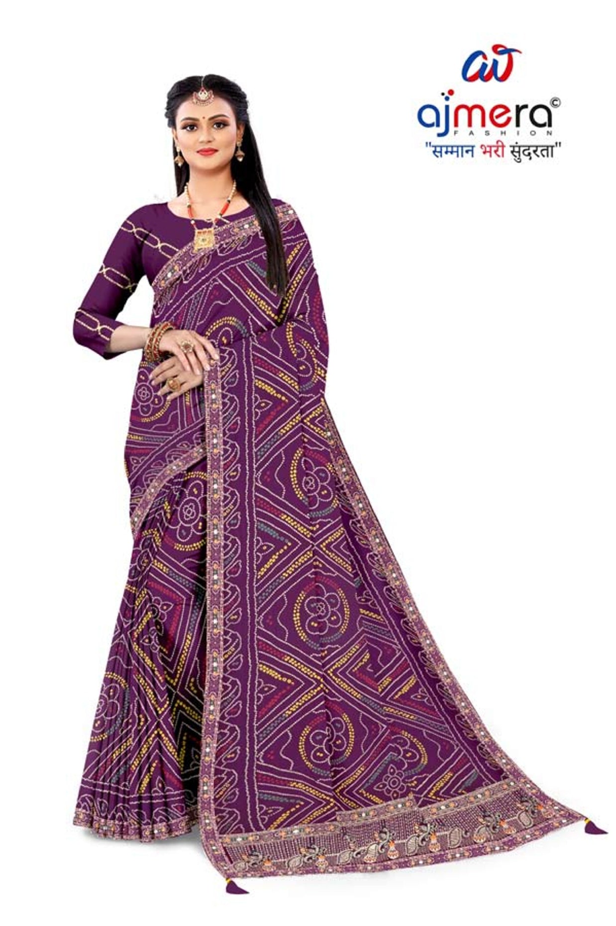 Georgette Print Loose Saree with Blouse for Premium Ethnic and Traditional Wear | TD-SUDHATI