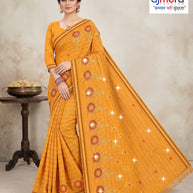 Designer Cotton Saree with Without Blouse for Premium Ethnic and Traditional Wear | PJA-CHANDRA KALA