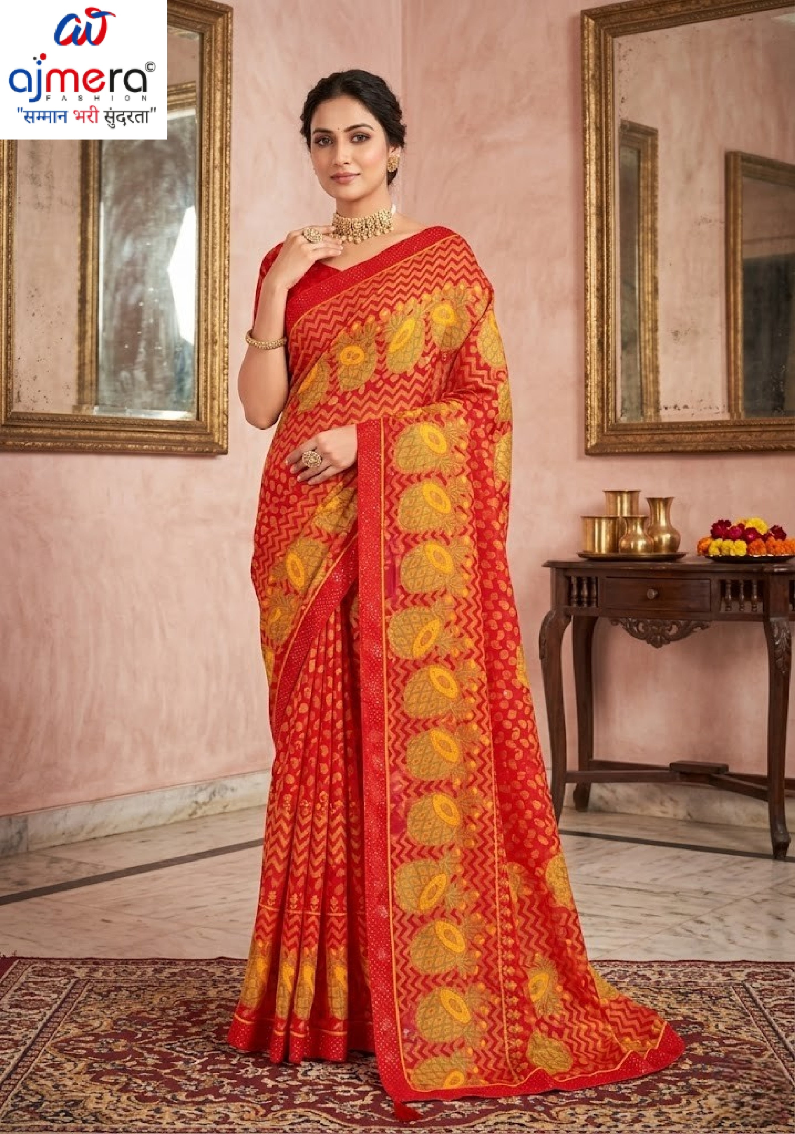 Trendy Printed Saree with Blouse Piece for Women’s Ethnic Wardrobe | PRM-BREZZA