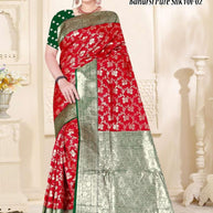 Signature Jacquard Silk Saree With Blouse Piece | TUL-BANARSI PURE SILK VOL-02