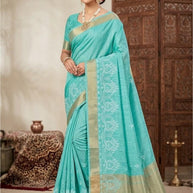 Designer Jacquard Silk Saree with Blouse Piece for Traditional Occasions | MTE-25353