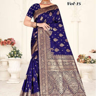 Designer Jacquard Silk Saree with Blouse Piece for Traditional Occasions | TUL-HANSJODA SILK VOL-15