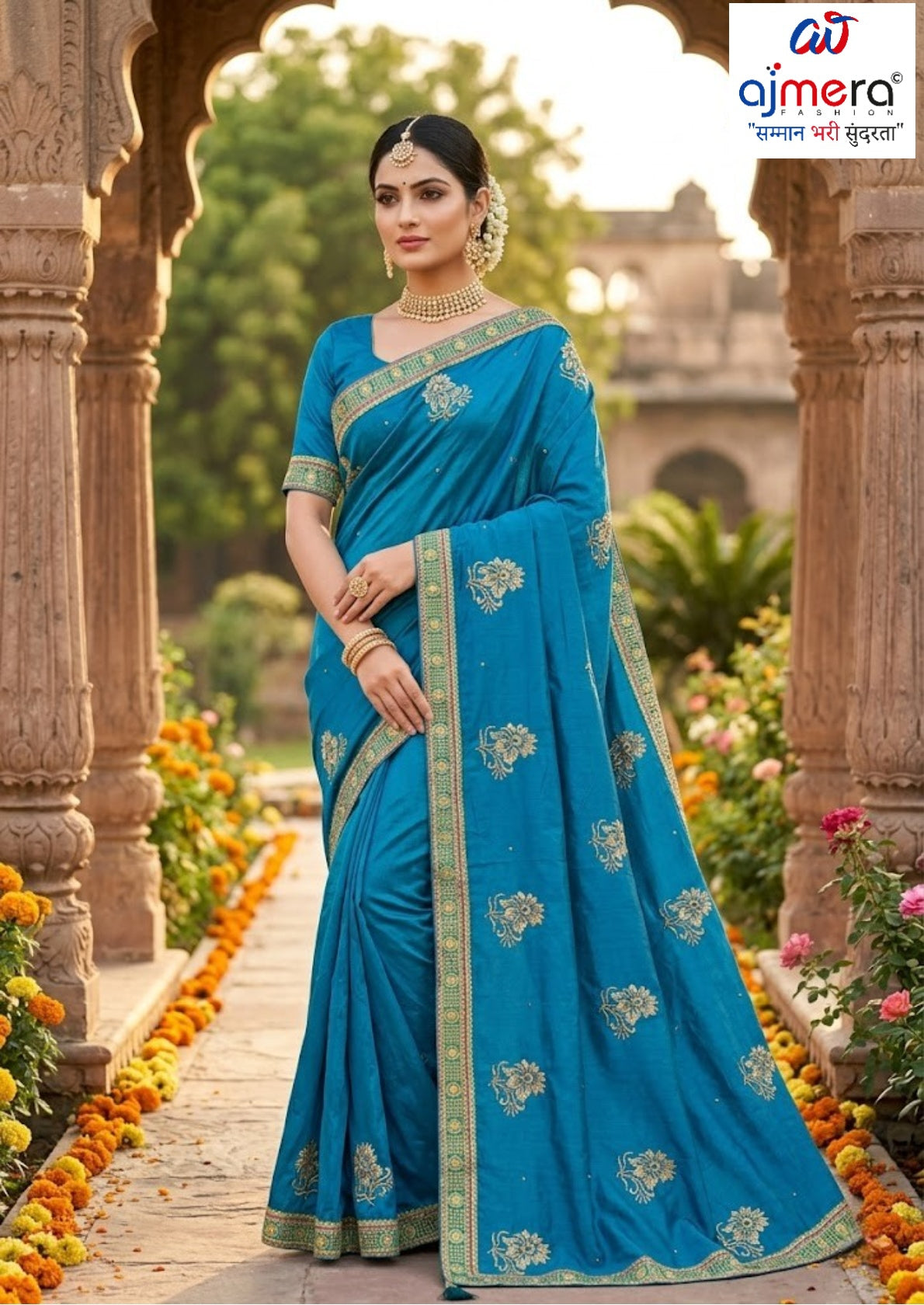 Buy Dyed Matching Saree in Bulk with Blouse Piece for Premium Ethnic and Traditional Wear | VKM-ODELA