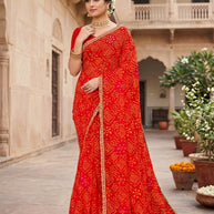 Beautiful Printed Saree with Blouse Piece for Cultural Celebrations | JS-LAVYA
