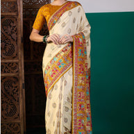 Ganga Silk Saree with Blouse for Premium Ethnic and Designer Wear | ALL-GANGA-21