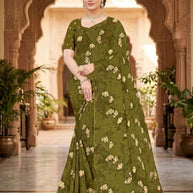 Contemporary Printed Saree with Blouse Piece for Premium Wear | GLC-SUHANA