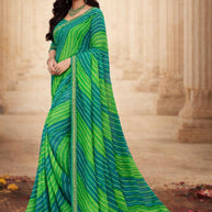 Classic Printed Saree with Blouse Piece for Timeless Traditional Style | JS-CHARKHA