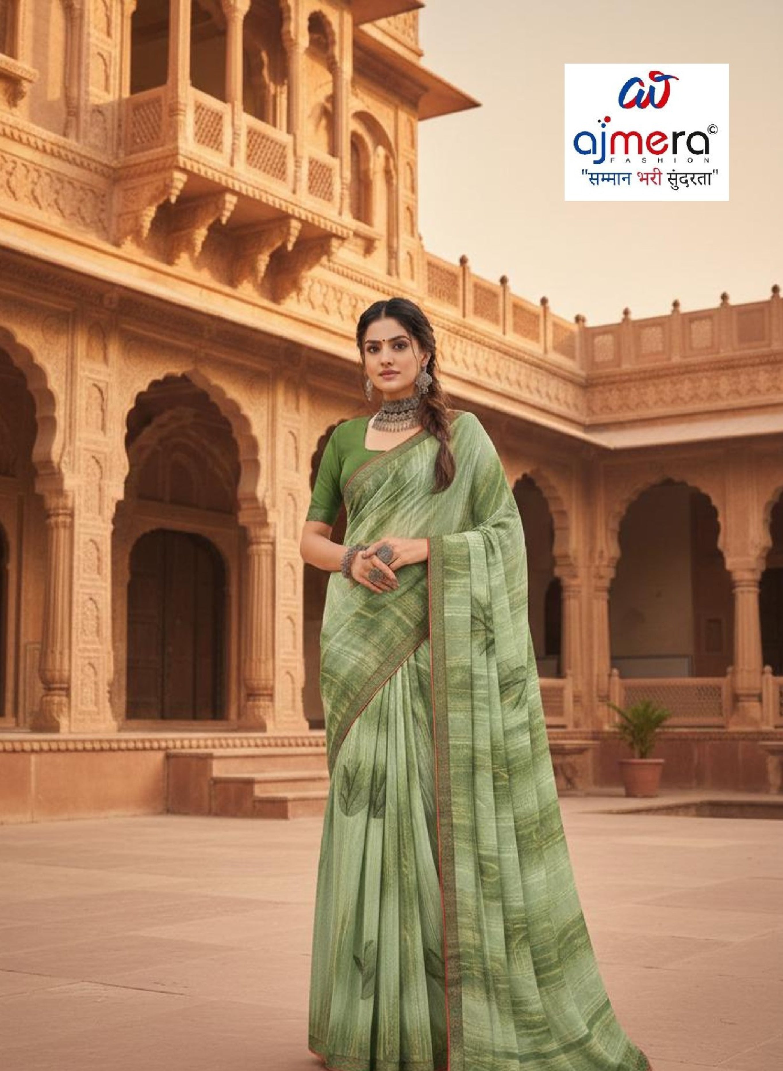 Stylish Printed Saree with Blouse Piece for Traditional Celebrations | PRM-MALDEEP