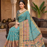 Premium Charm Jacquard Silk Saree With Blouse Piece | DNA-GIPSY