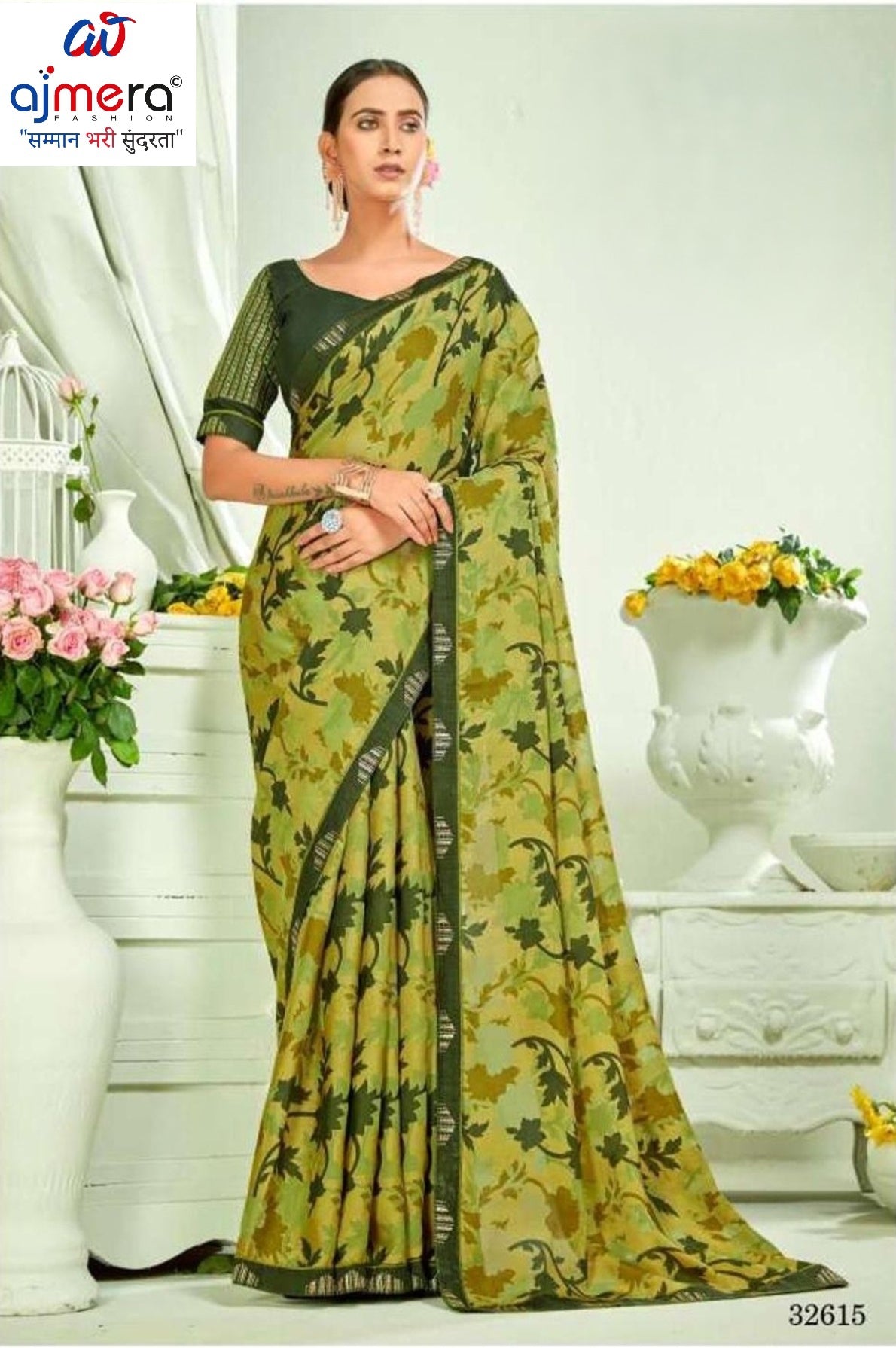 Designer Printed Saree with Blouse Piece for Special Occasions  | RDD-TAPASYA