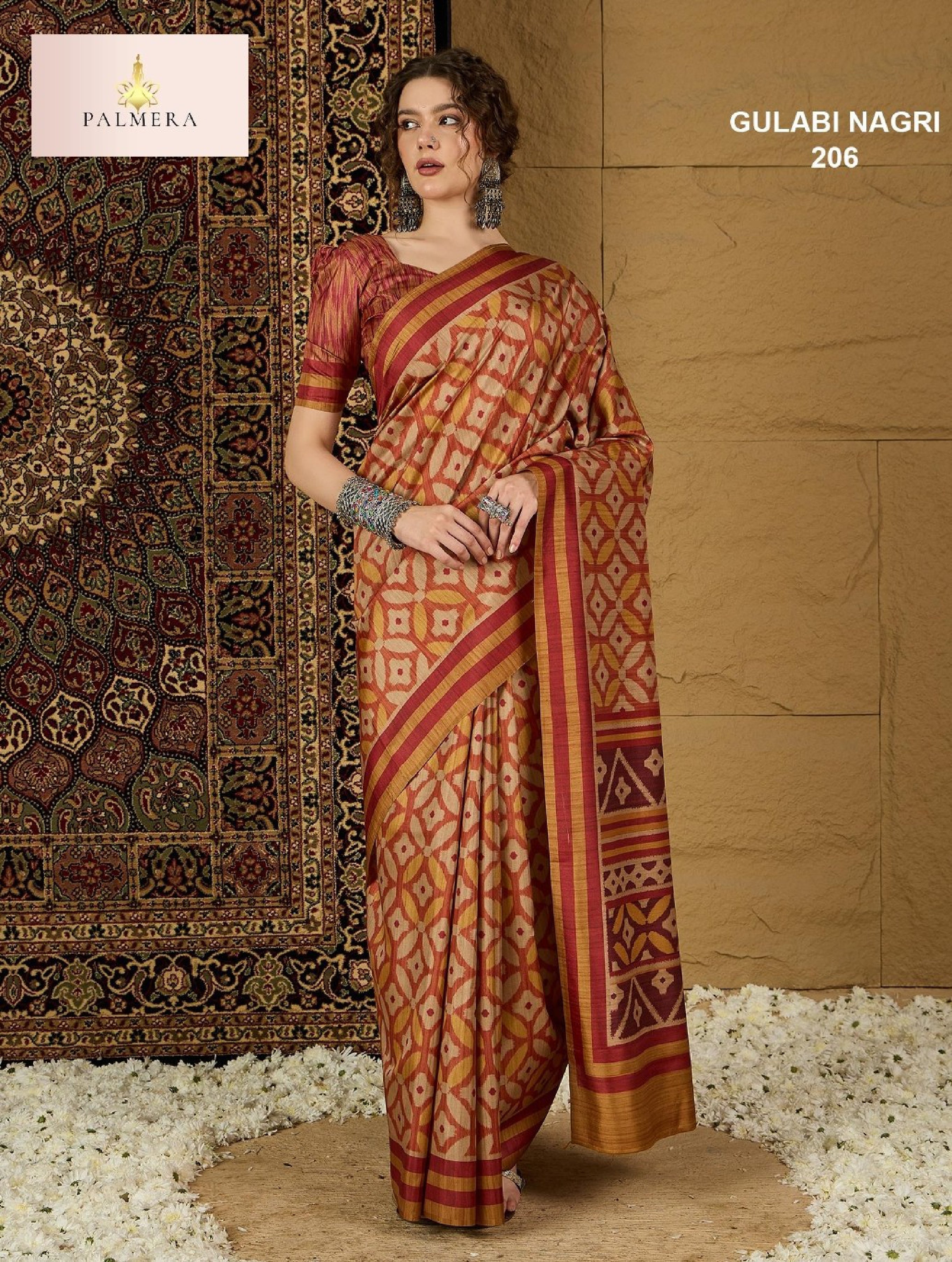 Gulabi Nagri Dolphin Saree with Blouse for Premium Ethnic and Designer Wear | ALL-GULABI NAGRI VOL-02