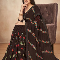 Exclusive Printed Saree without Blouse for Elegant Ethnic Look | SGR-RESHMA
