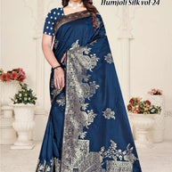 Traditional Jacquard Silk Saree With Blouse Piece | TUL-HUMJOLI SILK VOL-24