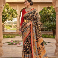 Exclusive Printed Saree with Blouse Piece for Elegant Ethnic Look | VDT-ZOYA BRASSO-32