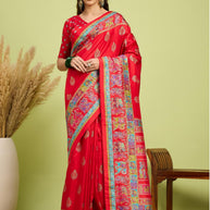Ganga Silk Saree with Blouse for Premium Ethnic and Designer Wear | ALL-GANGA-23