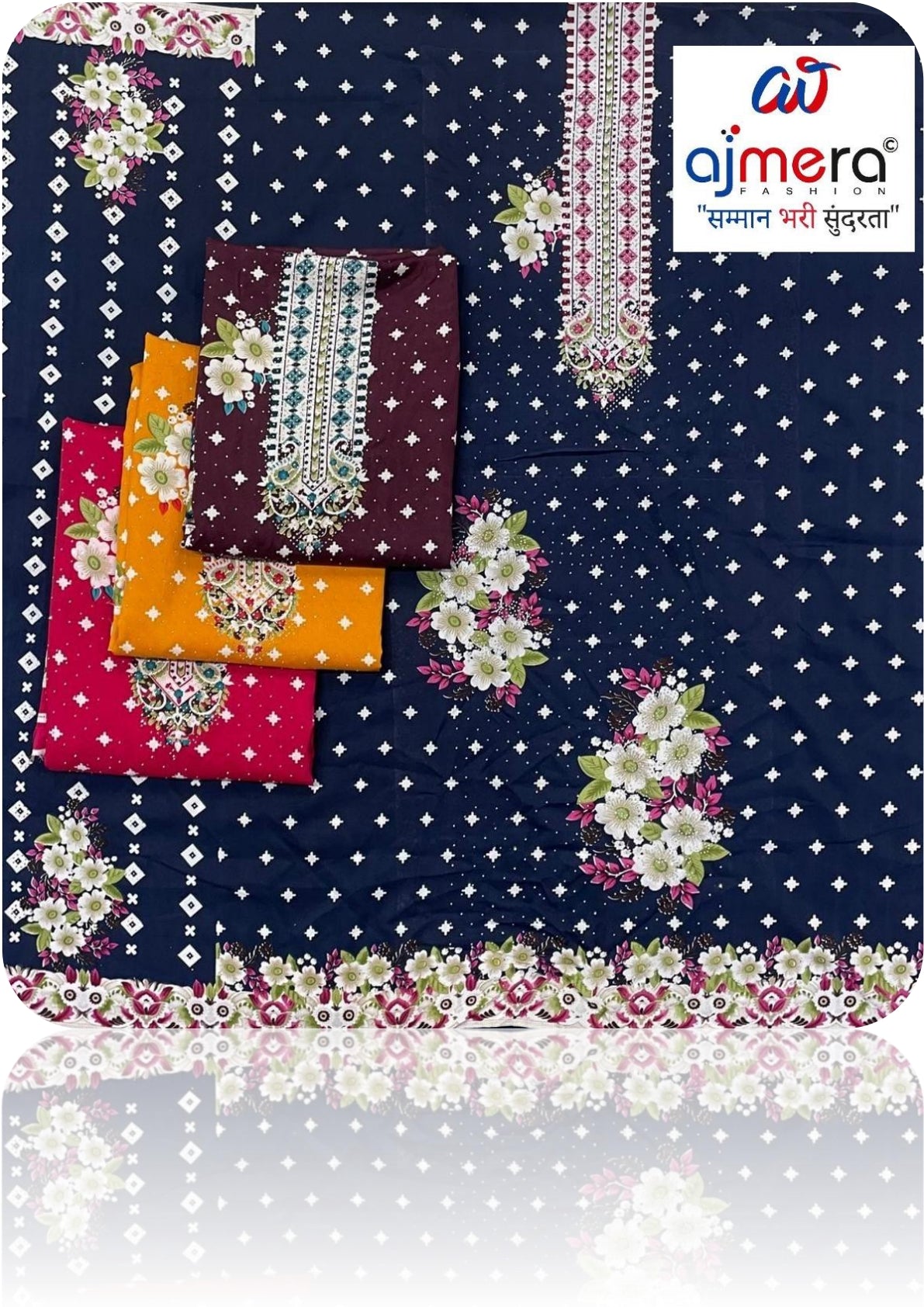 Printed Unstitched Dress Material | DAF-PAKIZA