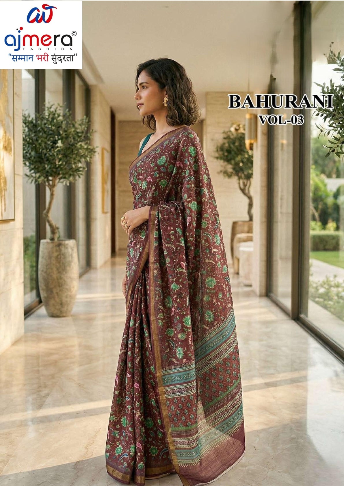 Fashionable Printed Saree with Blouse Piece for Festive Collection | RMF-BAHURANI VOL-3