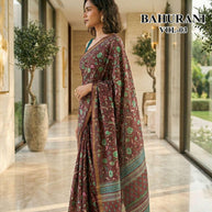 Fashionable Printed Saree with Blouse Piece for Festive Collection | RMF-BAHURANI VOL-3