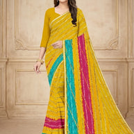 Premium Printed Saree with Matching Blouse Piece for Ethnic Elegance  | CAS-ANOKHEE